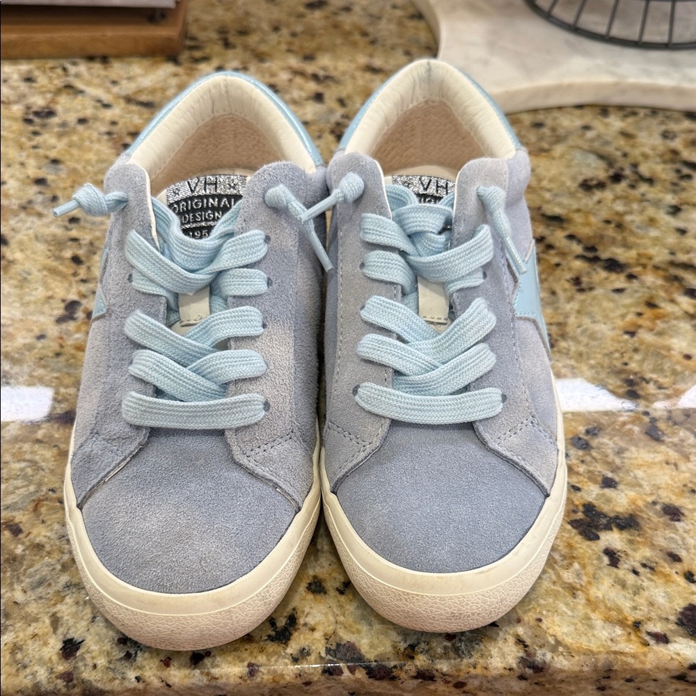 Vintage Havana Kids Sneakers in Gray and Light Blue